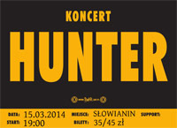 Szczecin, koncerty, wydarzenia, Słowianin, koncert, w Szczecinie, koncerty w Szczecinie, weekend, Hunter, 15.03.2014