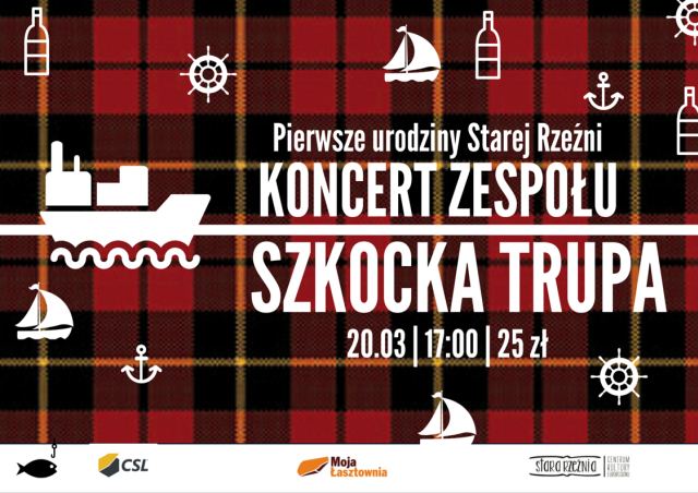 Stara Rzeźnia 20.03.2016, koncert Szkocka Trupa w Szczecinie